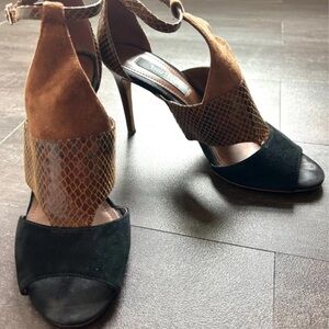 White House Black Market Brown and Black Heels